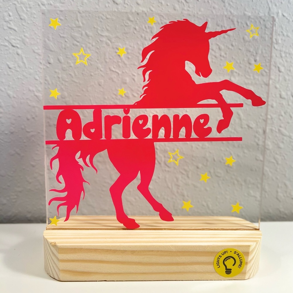 Custom acrylic night light frame
